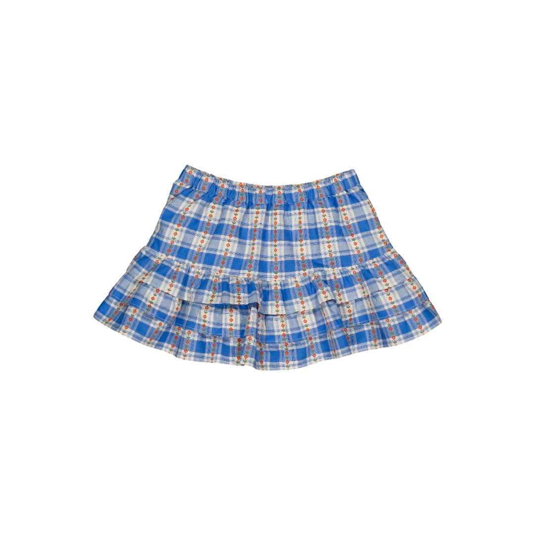Lea Skirt - Blue Check