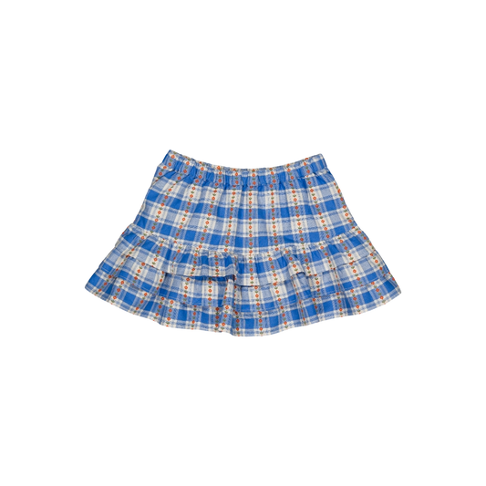 Lea Skirt - Blue Check