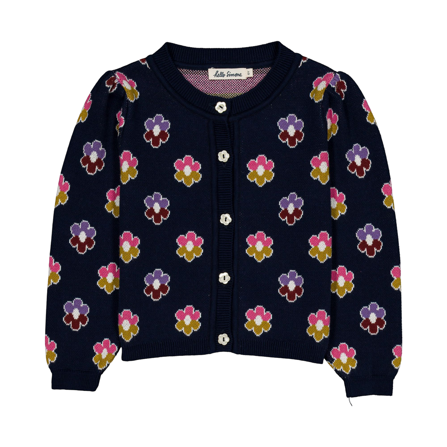 Lison Cardigan - Rainbow Flower