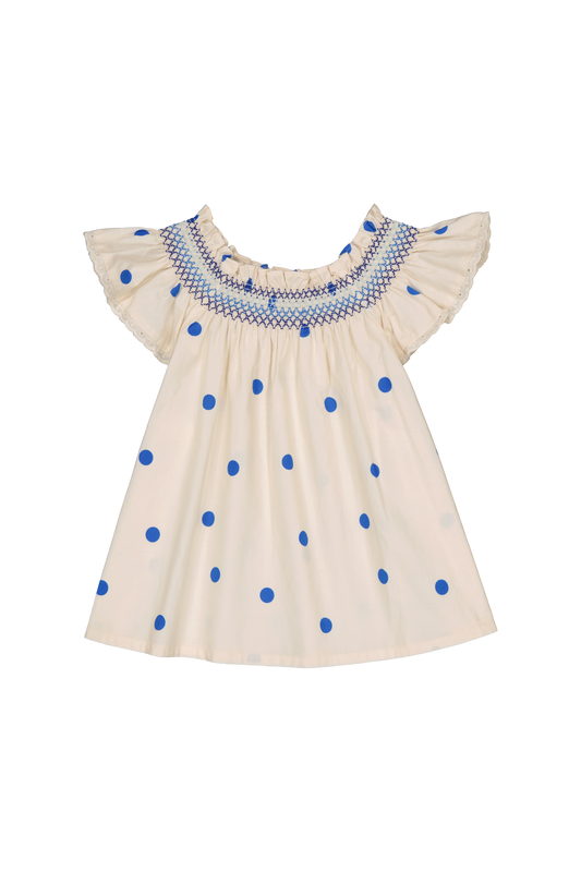 Livia Blouse - Dots Blue