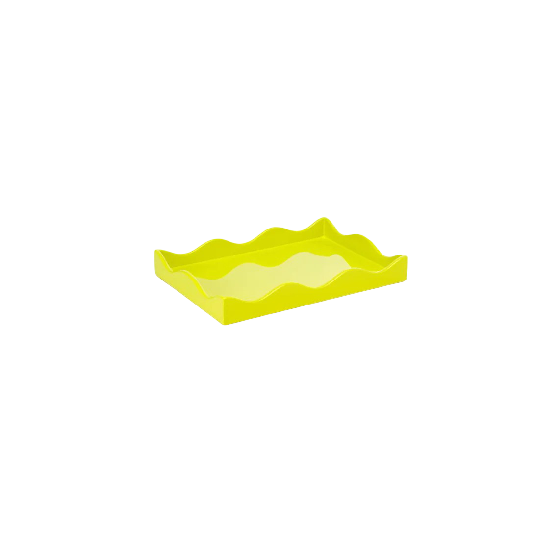 Rita Konig Belles Rives Lacquer Tray - Acid Drop Yellow