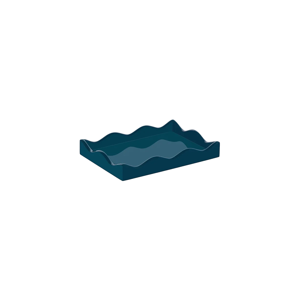 Rita Konig Belles Rives Lacquer Tray - Marine Blue