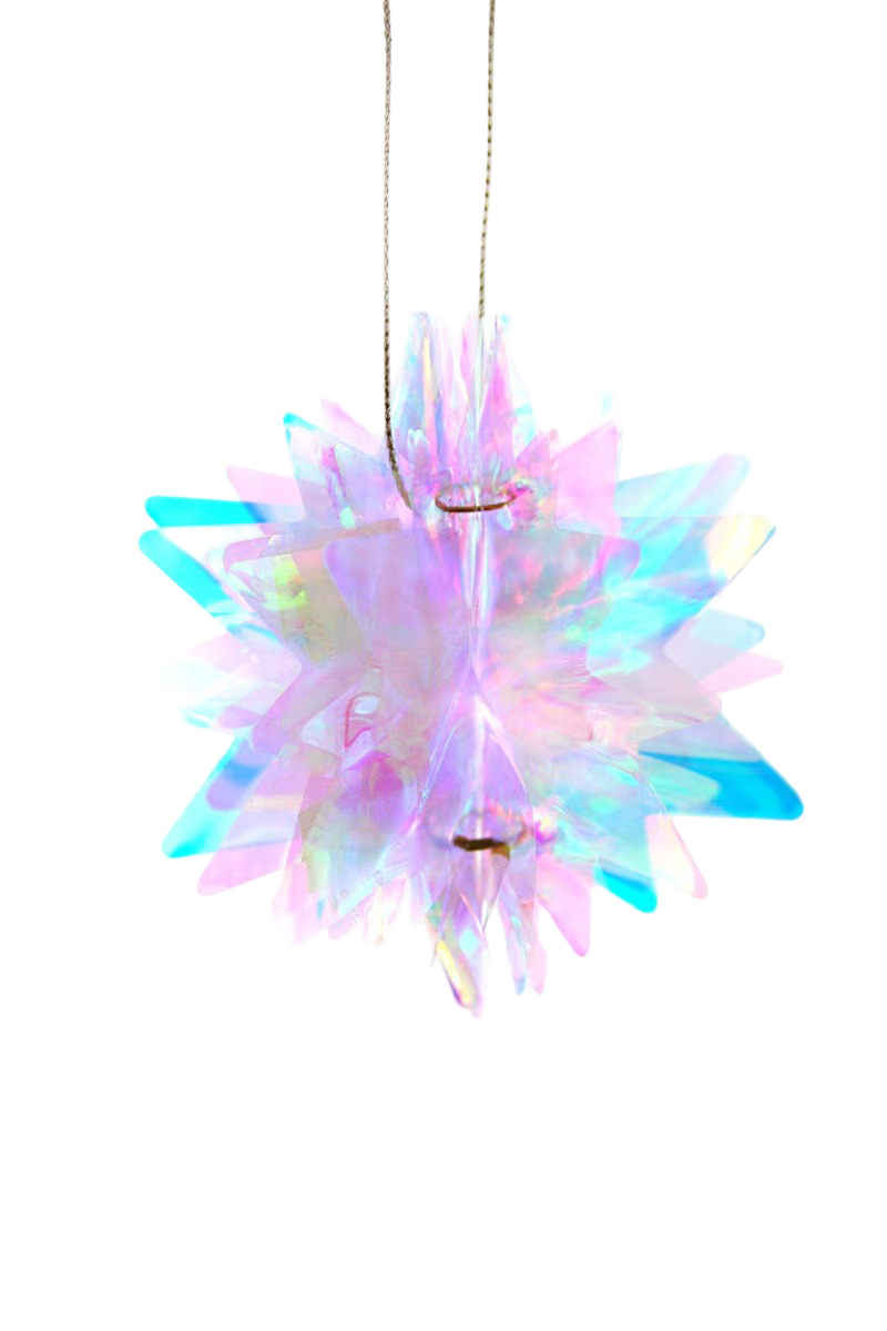 Iridescent Starburst Ornament