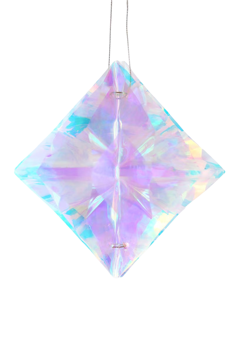 Iridescent Diamond Ornament