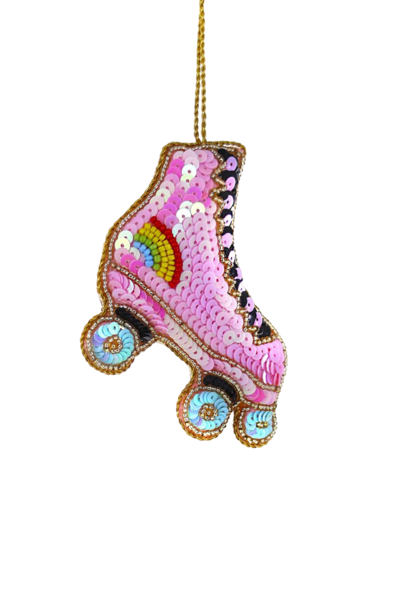 Sequin Roller Skate Ornament