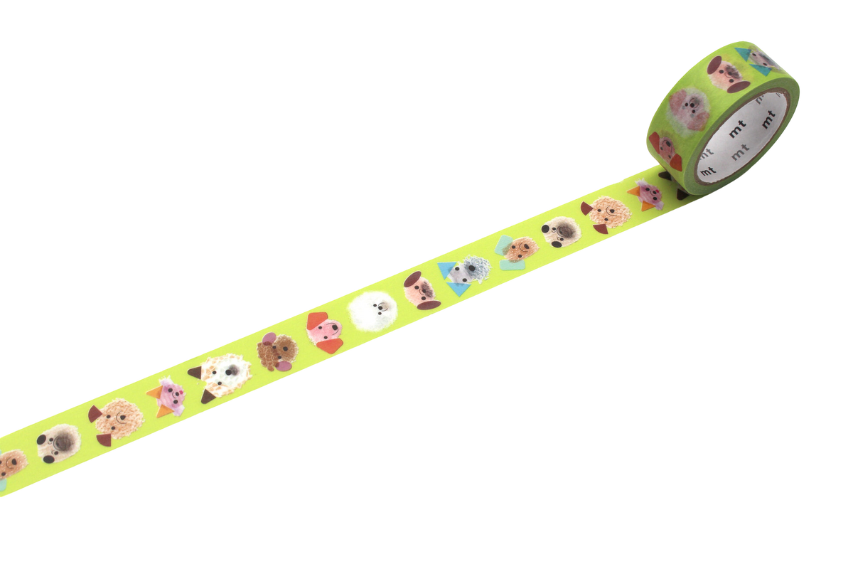 Puppy Face Washi Tape - 15mm