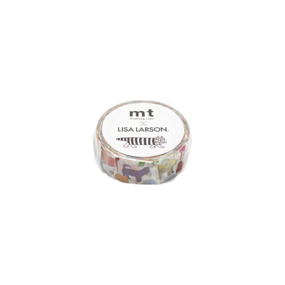 Colorful Dog Washi Tape - 15mm (3m)