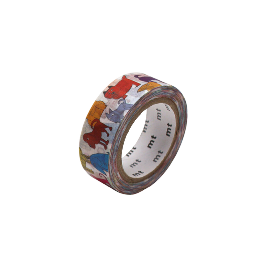 Colorful Dog Washi Tape - 15mm (3m)
