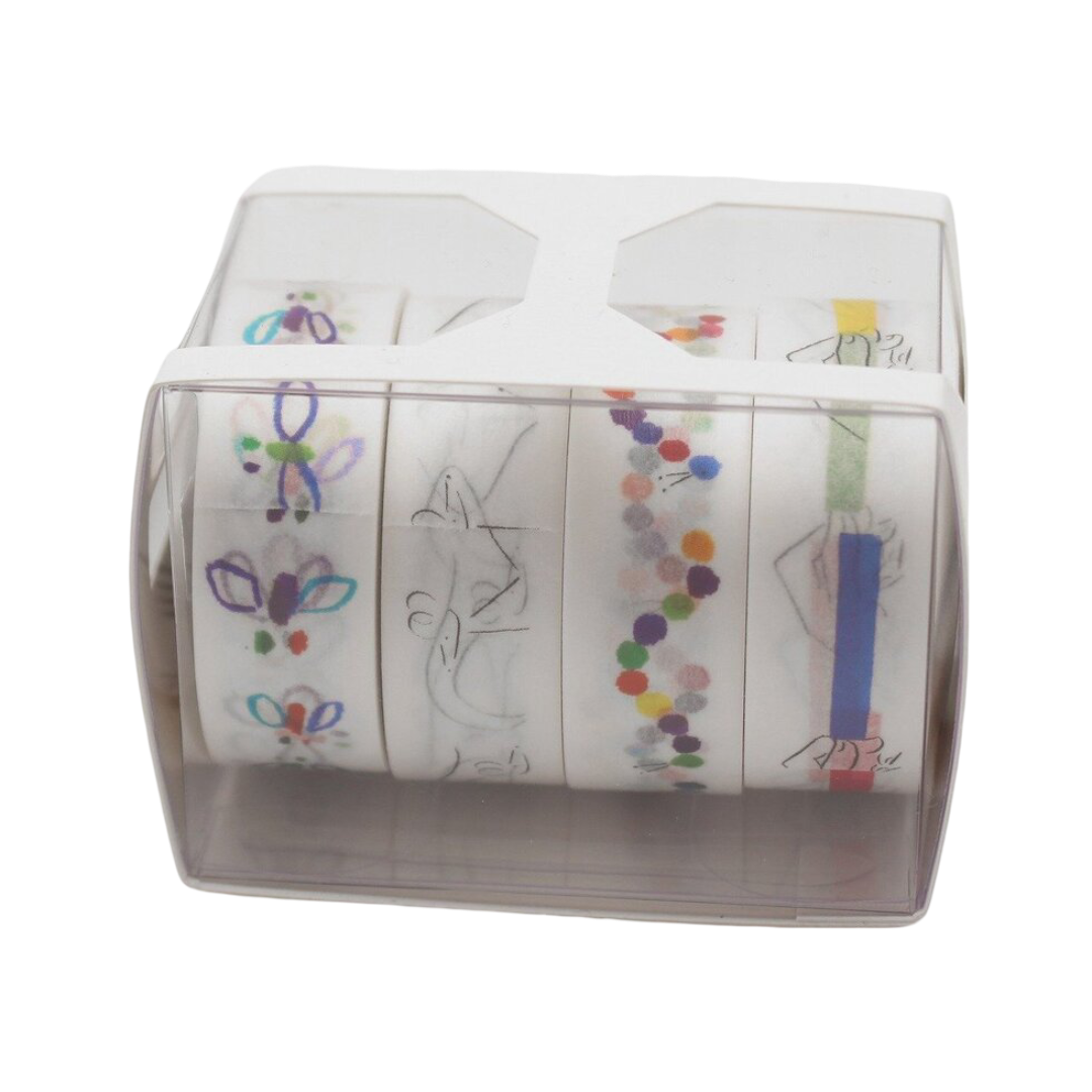 Ichiro Yamaguchi Washi Tape Set of 4 - 15mm (3m)