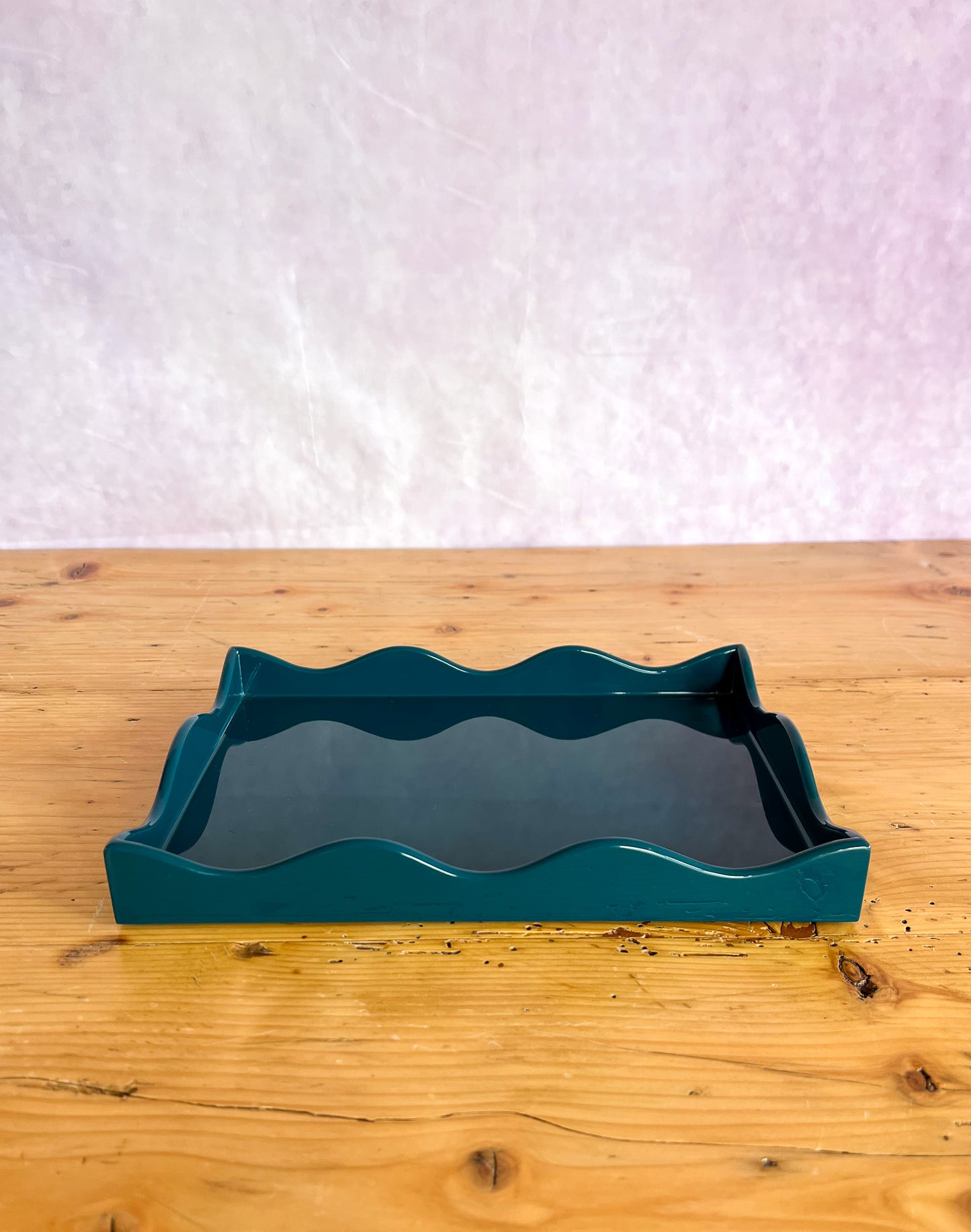 Rita Konig Belles Rives Lacquer Tray - Marine Blue