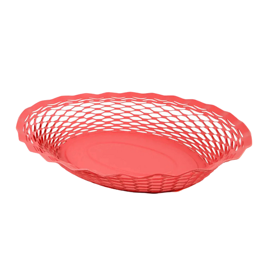 Metal Oval Food Basket - Matte