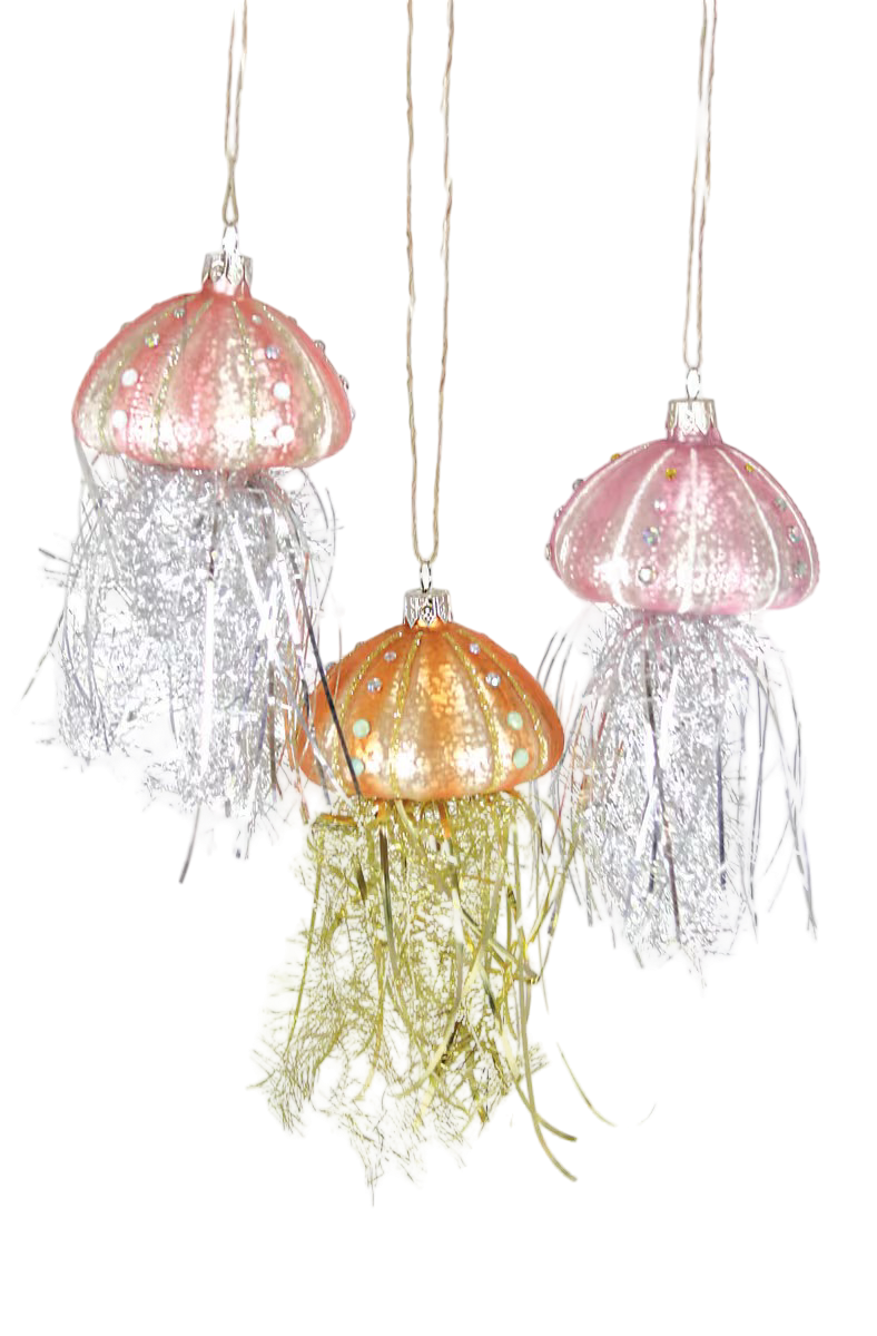 Tinsel Jellyfish Ornament