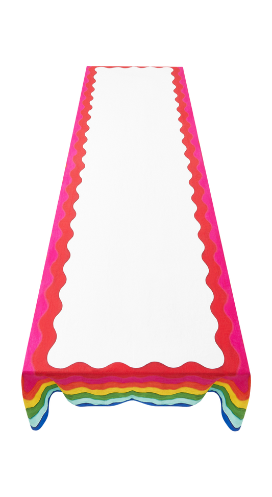 Rainbow Linen Tablecloth