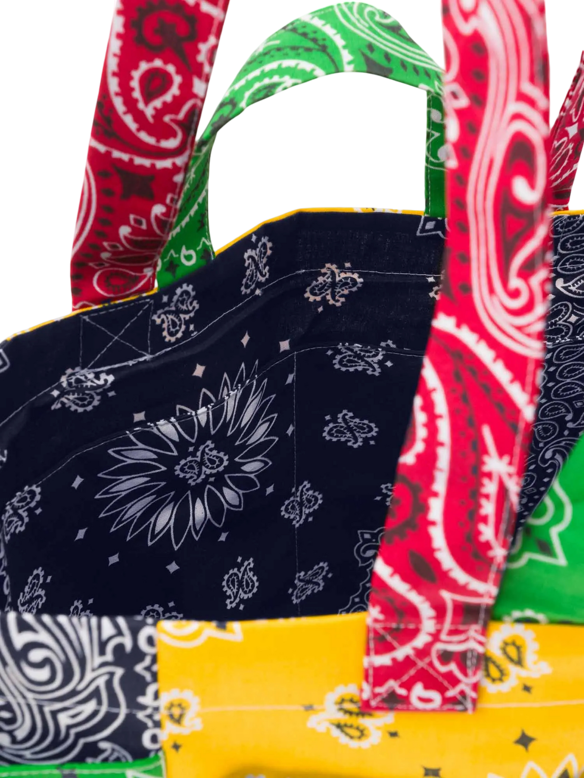 Picnic Quilted Colorblock Tote Bag