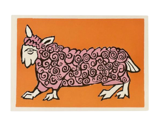 Very Curly Sheep Card