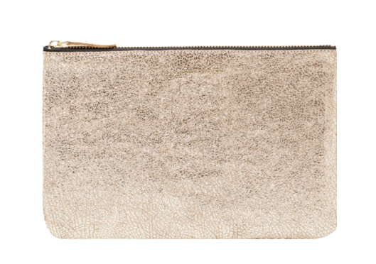Shimmer Leather Pouch - Medium