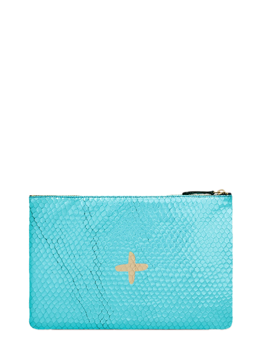 Shimmer Leather Pouch - Medium