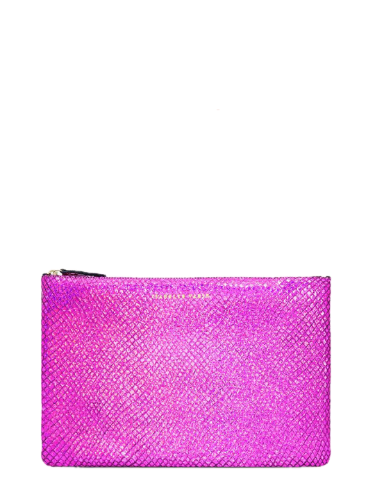 Shimmer Leather Pouch - Medium