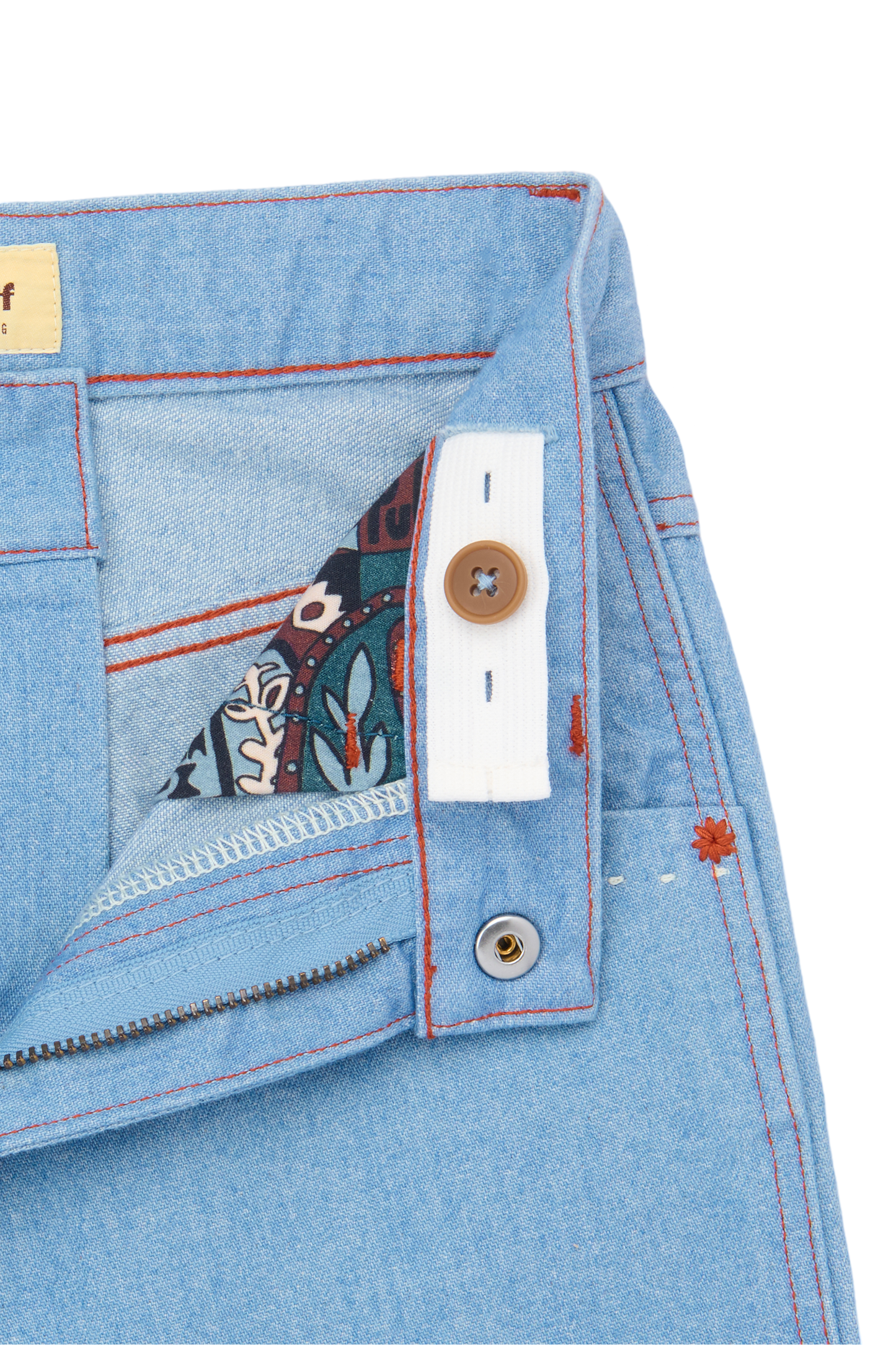 Slim Flared Jeans - Baby Blue