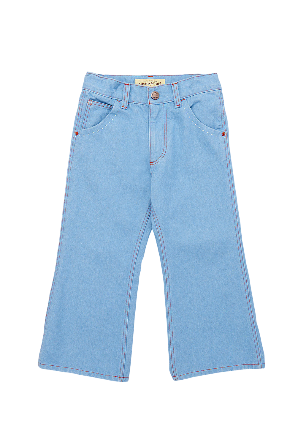 Slim Flared Jeans - Baby Blue