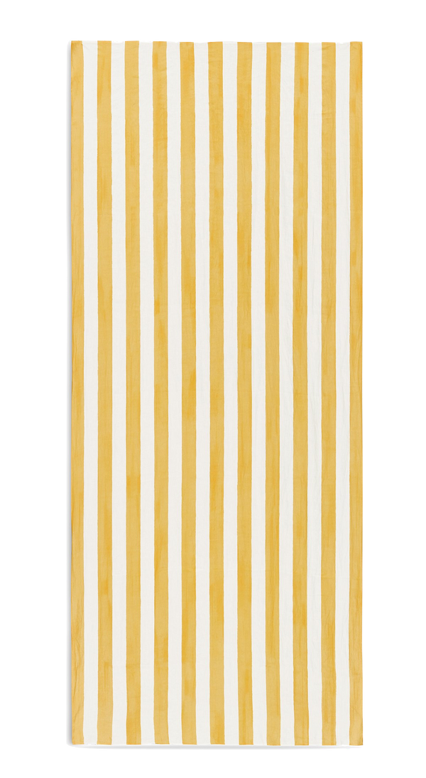 Stripe Linen Tablecloth - Yellow