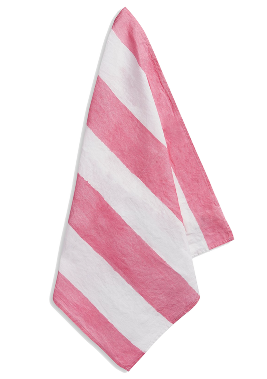 Stripe Linen Napkin - Pink