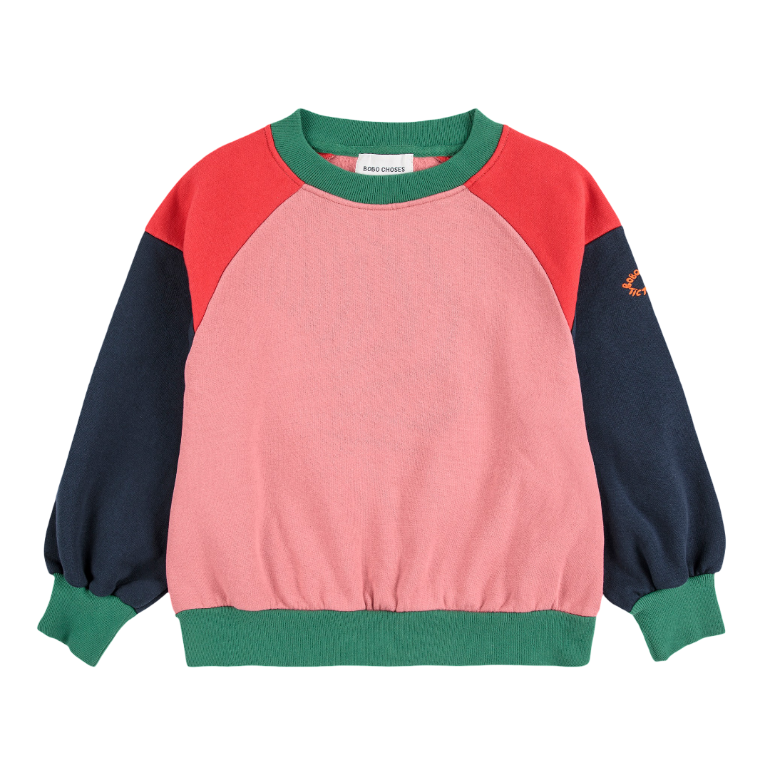 Tic Tac Toe Color Block Sweatshirt