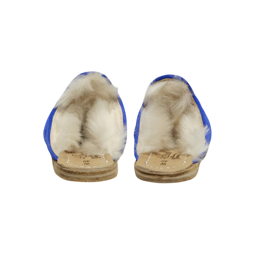 Electric Blue Shearling Baba