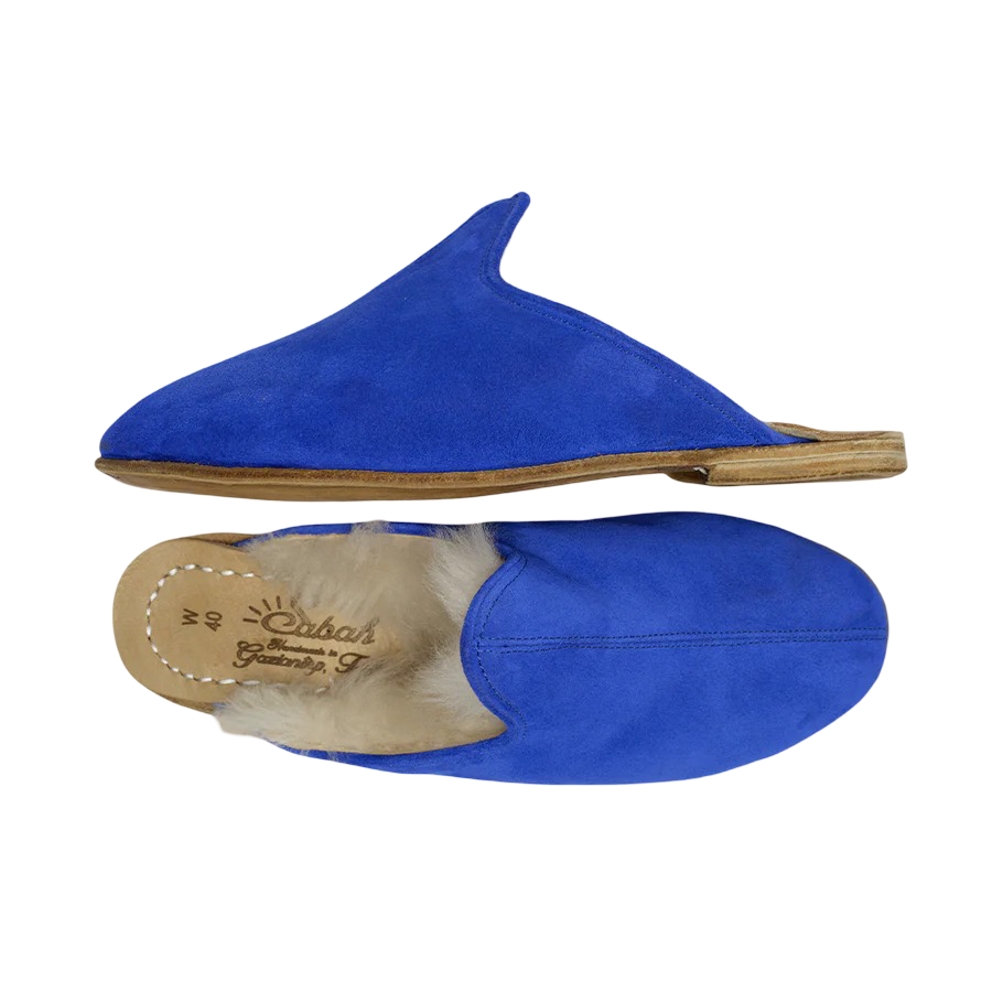 Electric Blue Shearling Baba