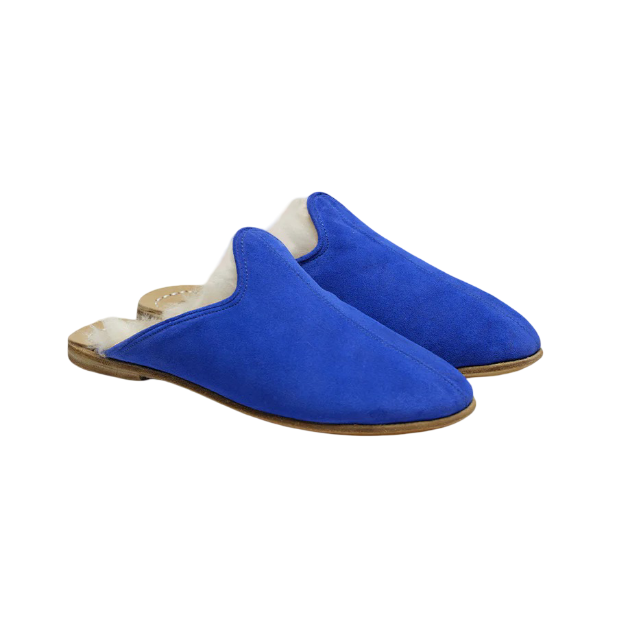 Electric Blue Shearling Baba