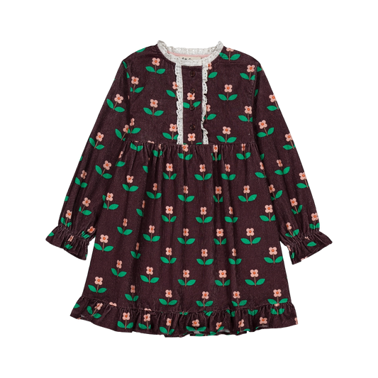 Zina Dress - Flora Chocolate