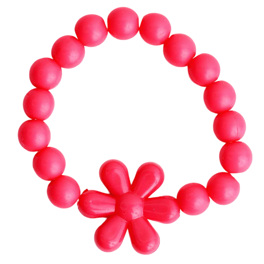 Flower Bracelet - Hot Pink