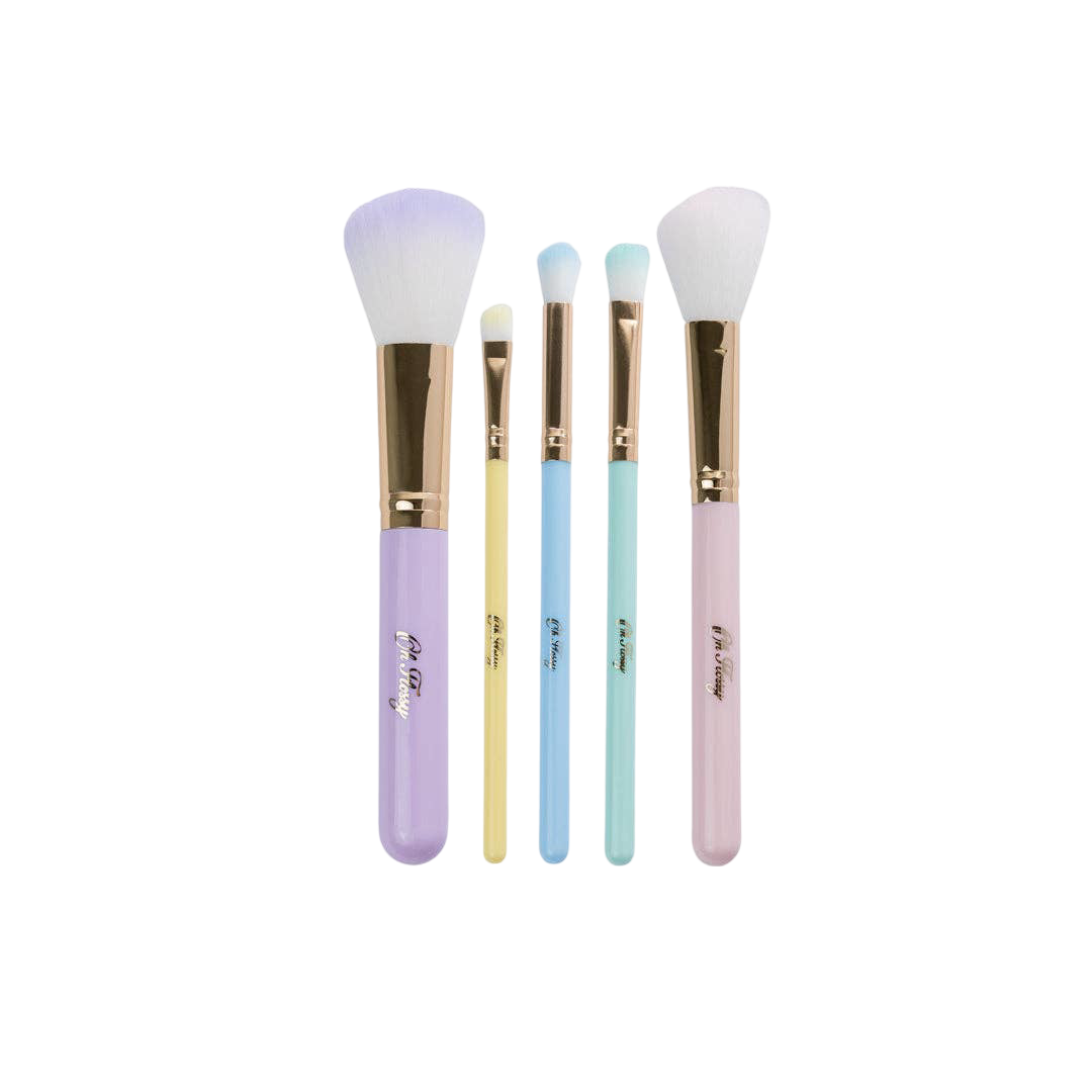 5-Piece Rainbow Makeup Brush Set
