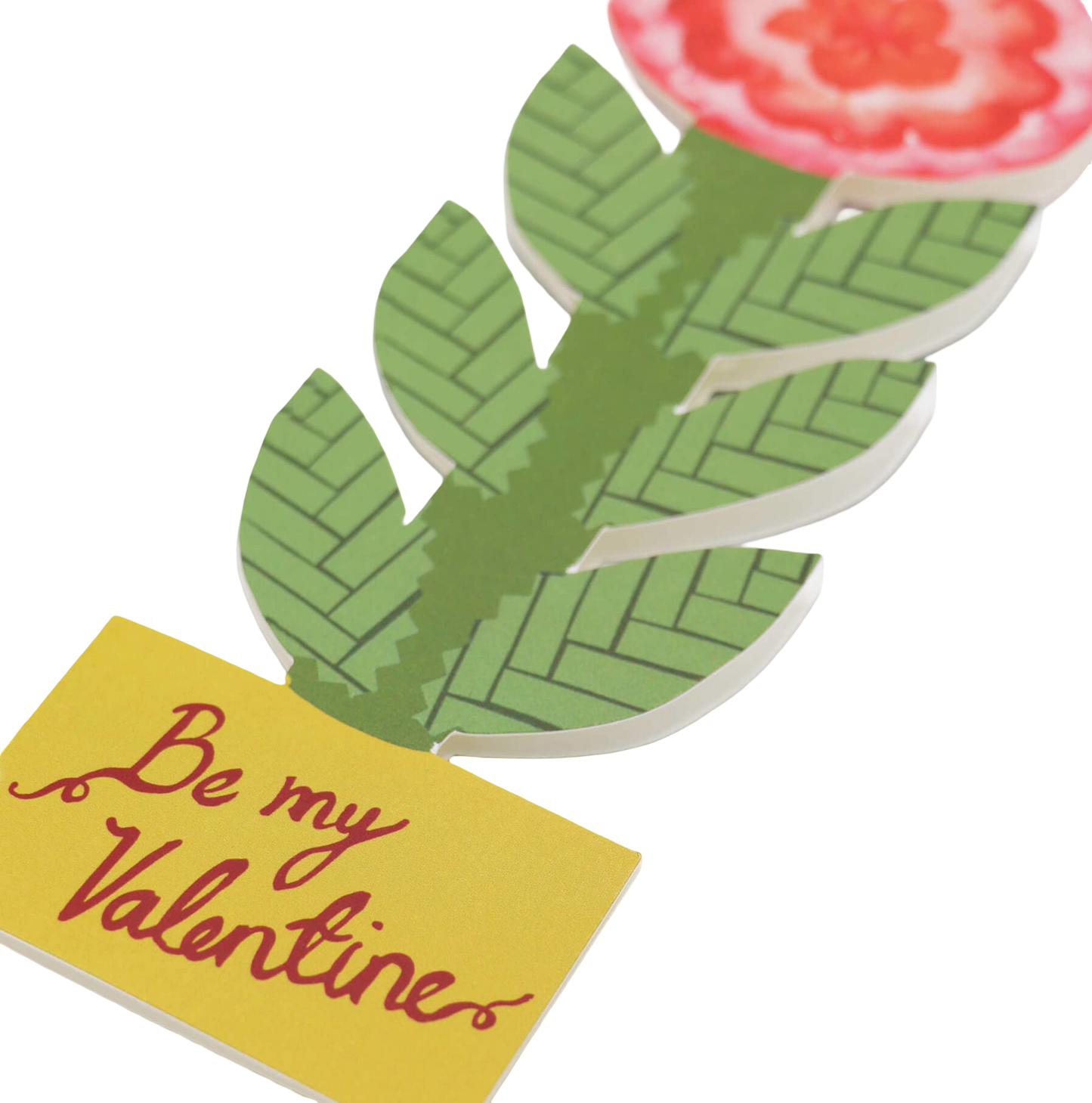 Tall Flower, Be My Valentine Card