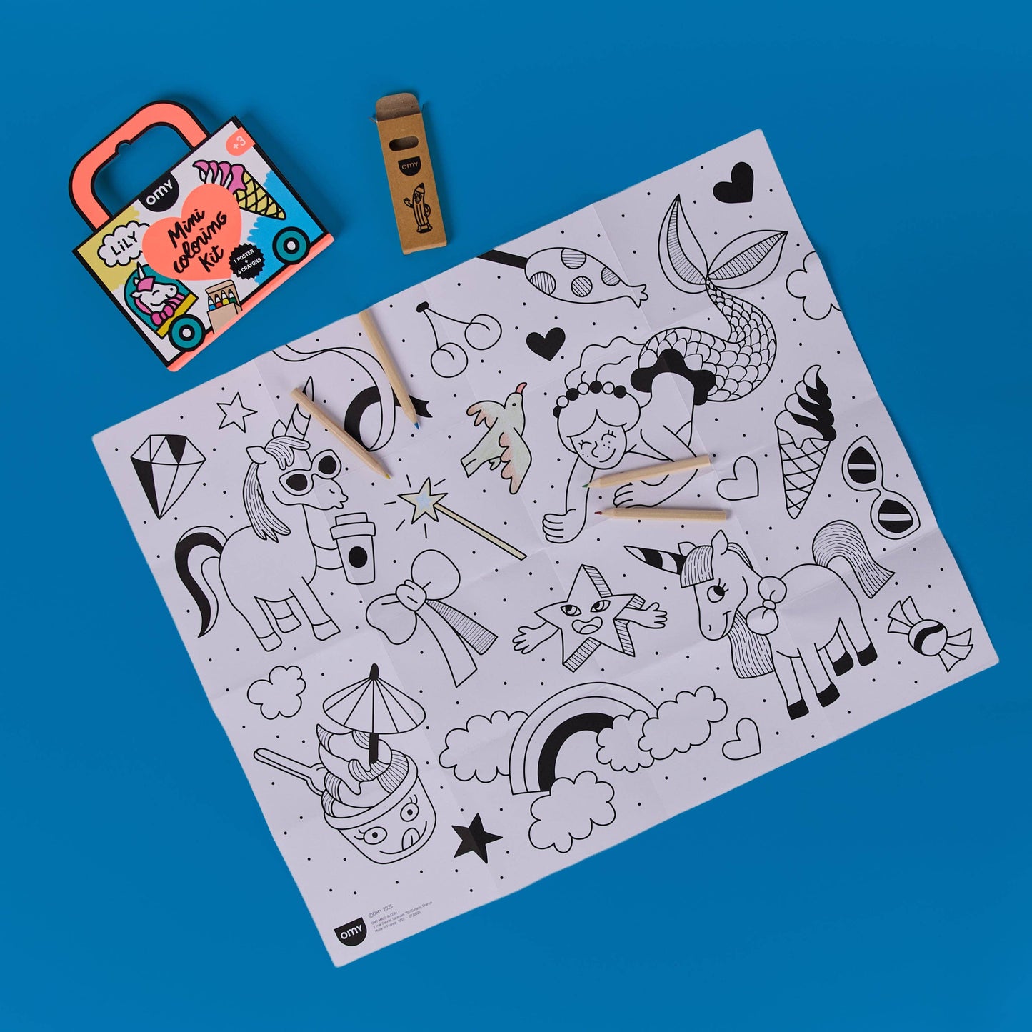 Mini Coloring Book Kit - Unicorn