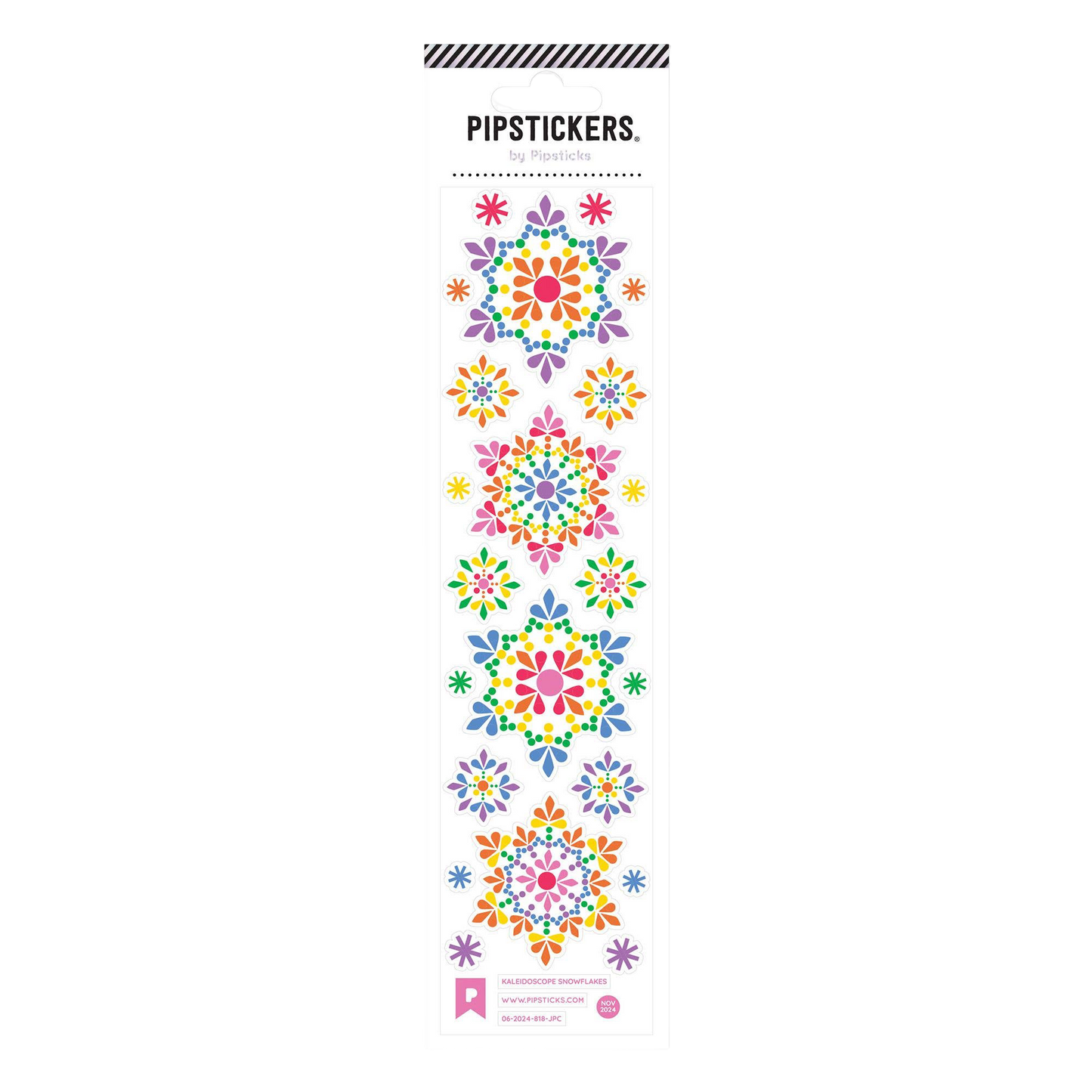 Kaleidoscope Snowflakes Stickers