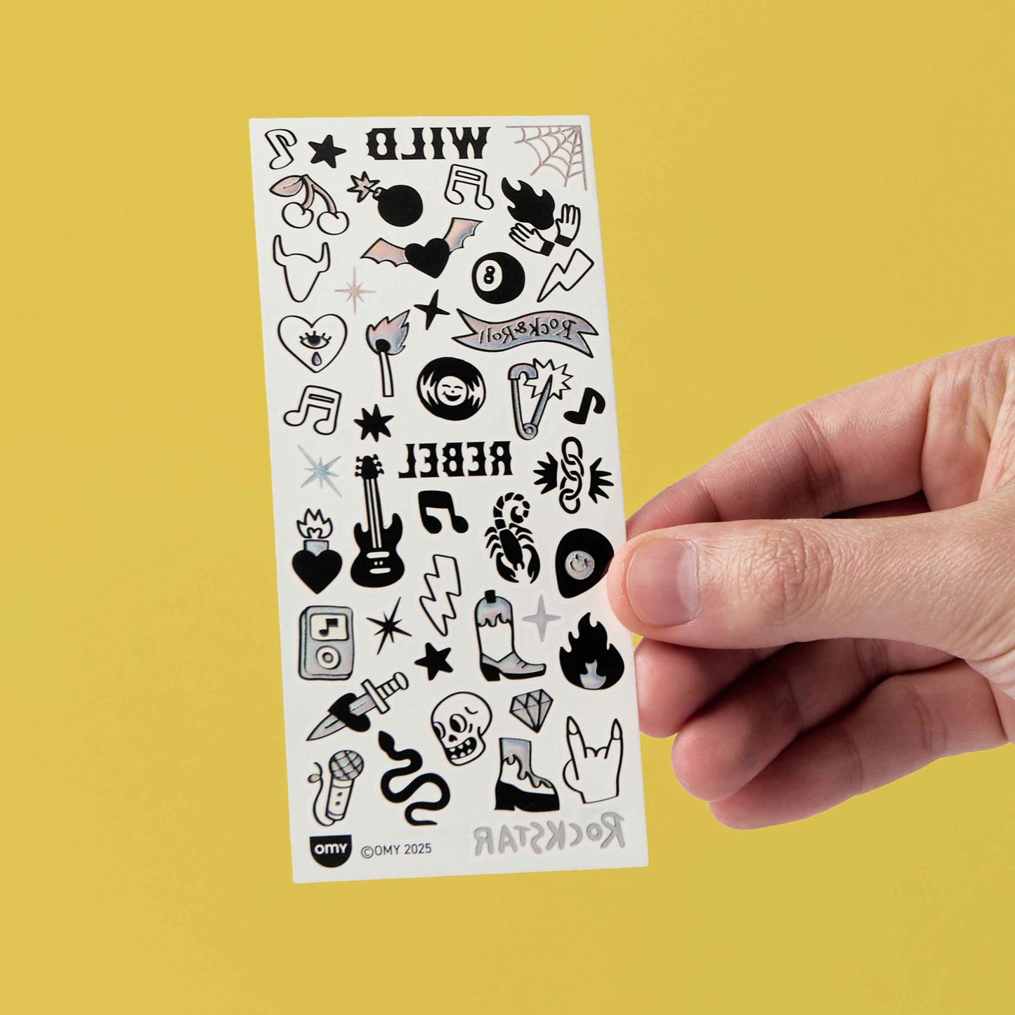 Flash Temporary Tattoos - Rock Club