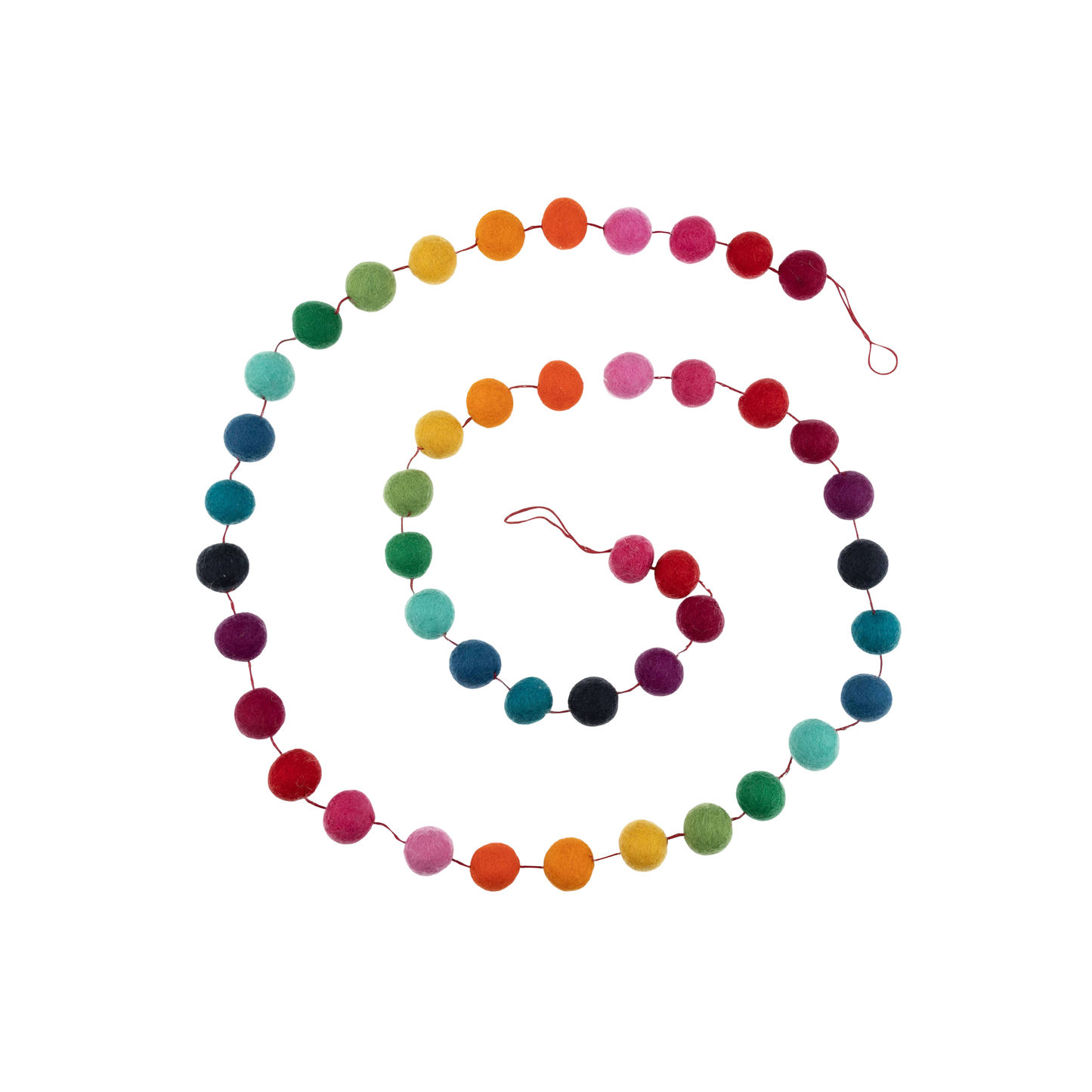 Rainbow Pom Pom Garland