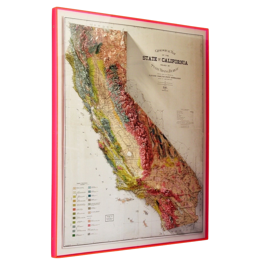 1916 State of California Geological Map Print