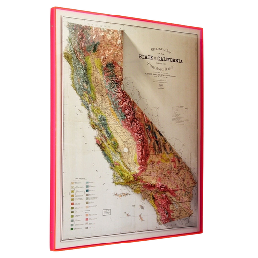 1916 State of California Geological Map Print