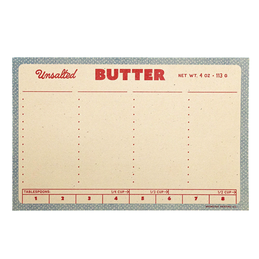 Butter Risograph Notepad