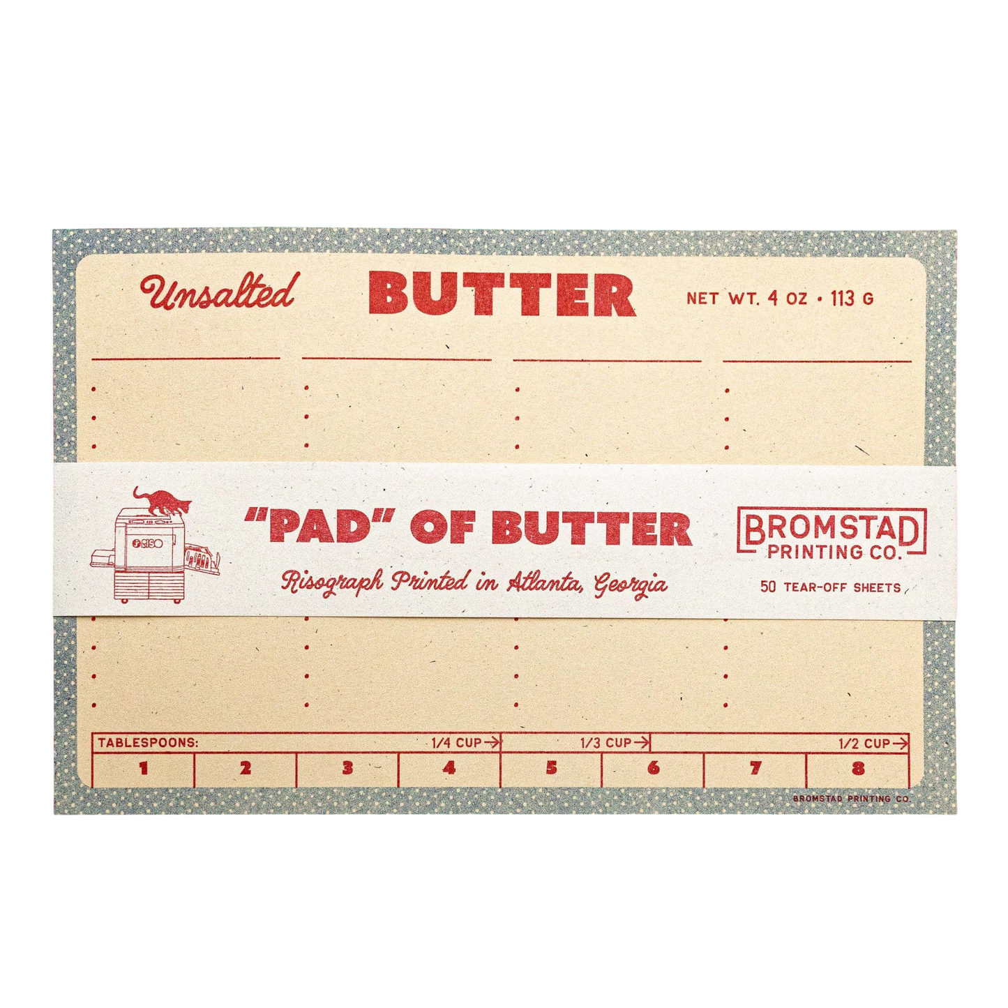 Butter Risograph Notepad