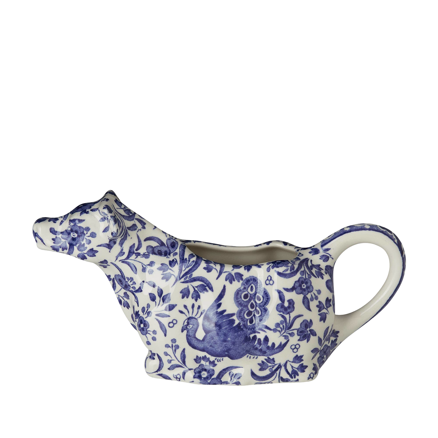 Blue Regal Peacock Boxed Cow Creamer