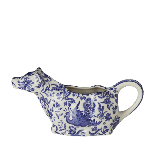 Blue Regal Peacock Boxed Cow Creamer