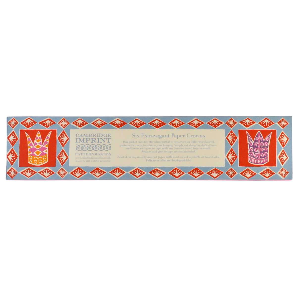 Set of Six Fabulous Paper Party Crowns