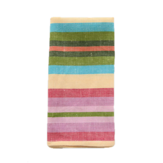 Mini Rainbow Stripe Napkins - Set of 4