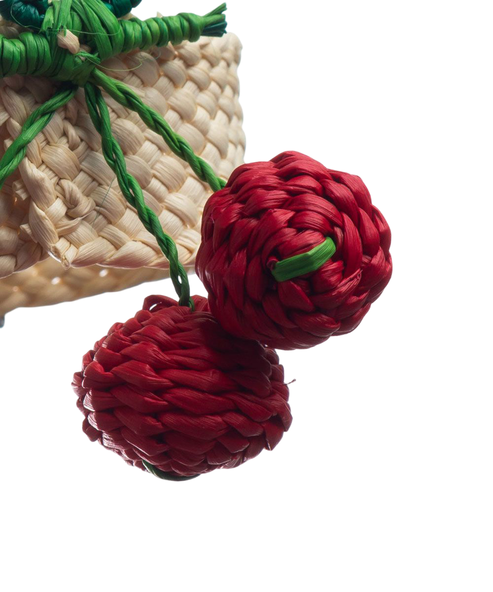Woven Fruit Napkin Ring - Cherries