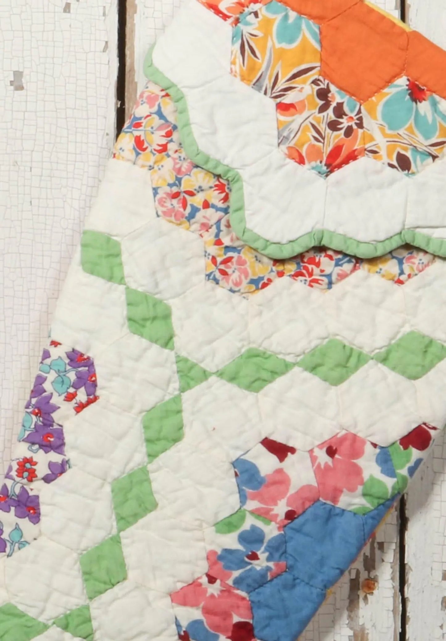 Vintage Quilt Stocking No. 12