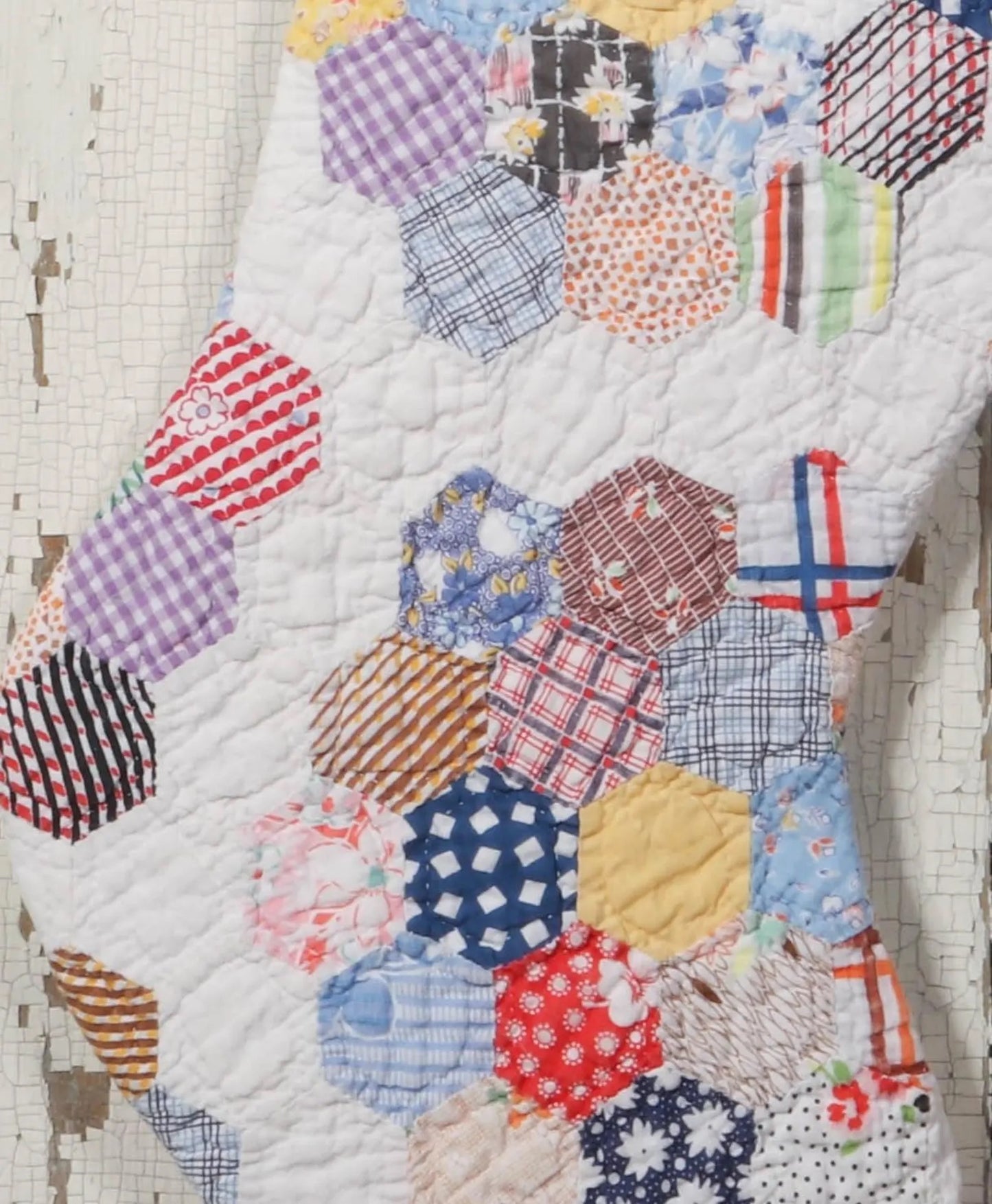 Vintage Quilt Stocking No. 14