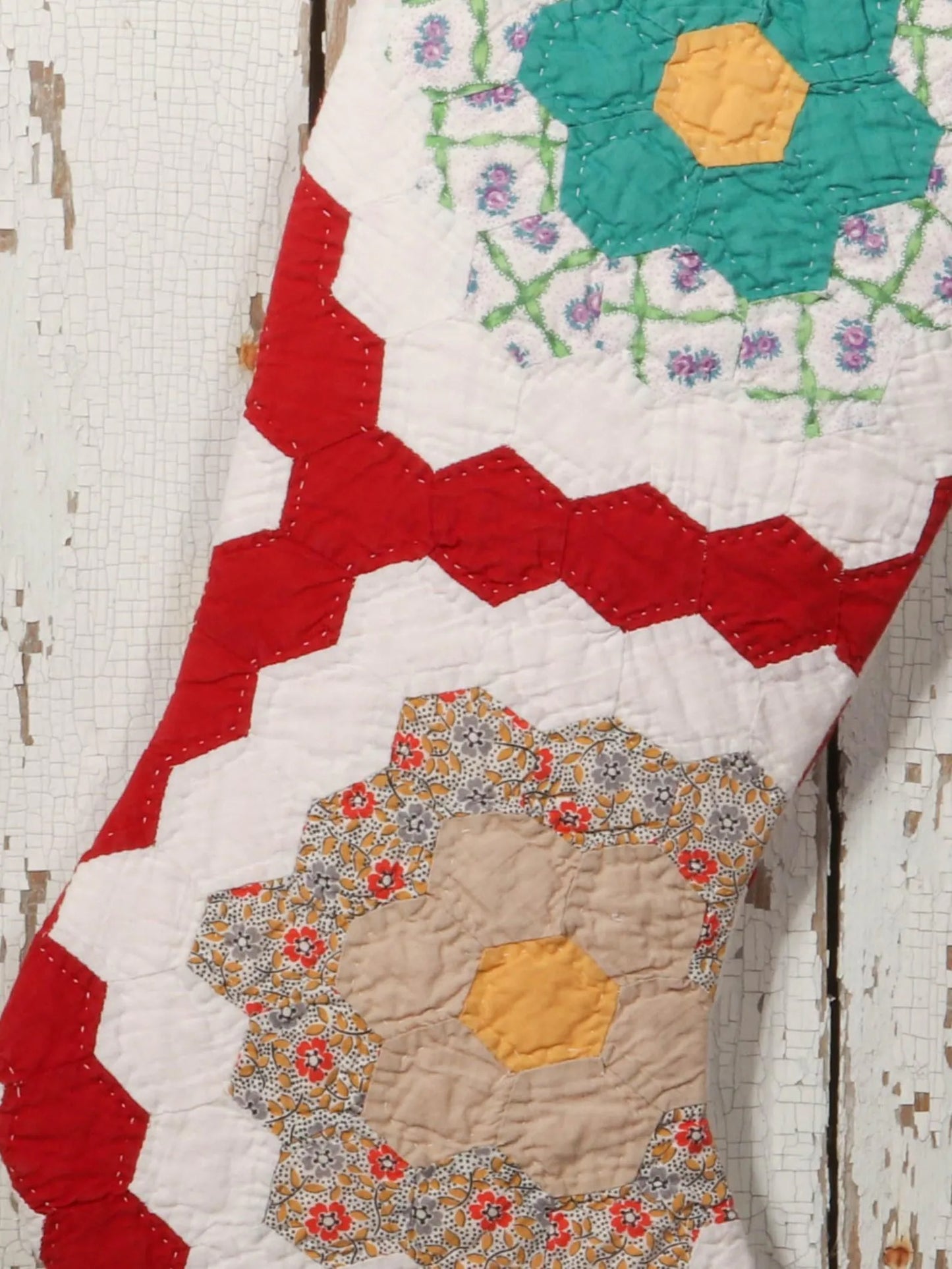 Vintage Quilt Stocking No. 4